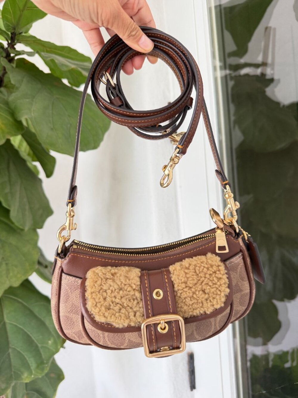 Coach Ashton Mini Shoulder Bag In Signature Canvas CDB13